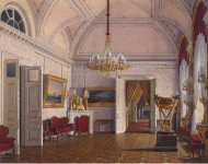 Hau Edward Petrovich Interiors of the Winter Palace. The Third Reserved Apartment. Room 4 - Hermitage